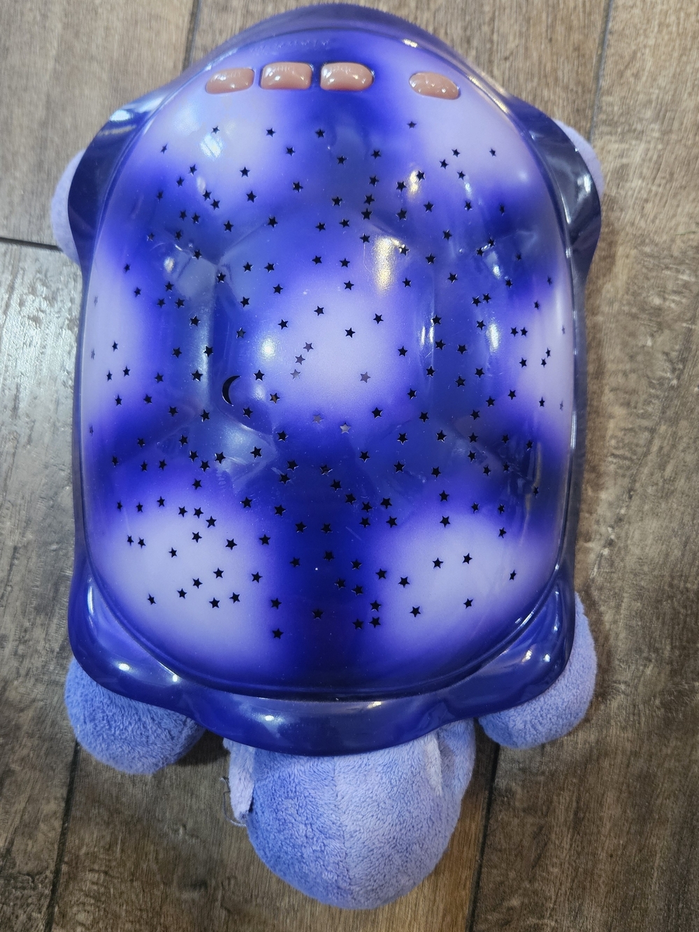 Cloud B Plush Night Light in Purple with Blue Accent